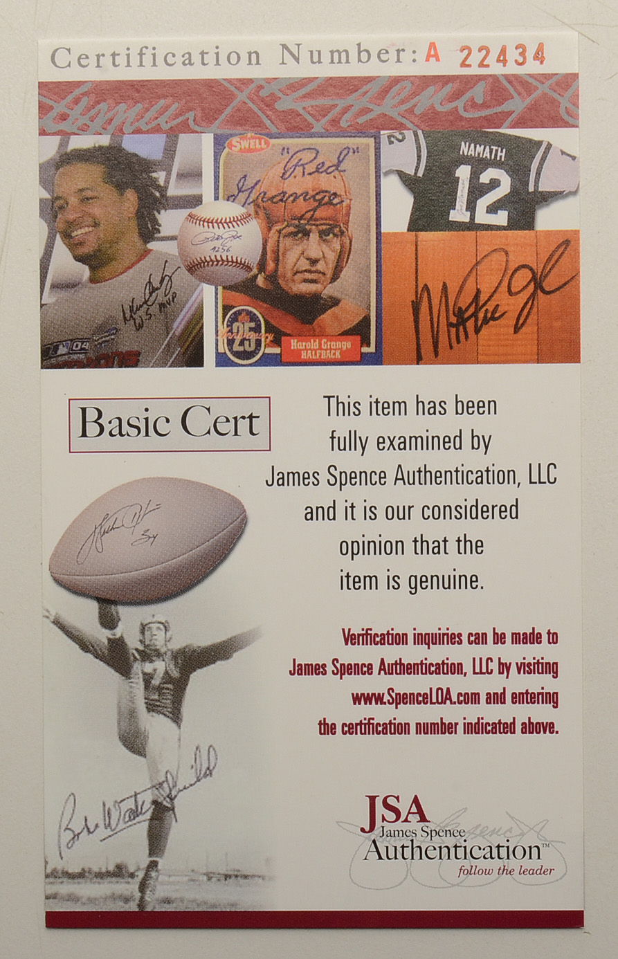 Whitey Ford Signed "Living Legends" Artwork JSA