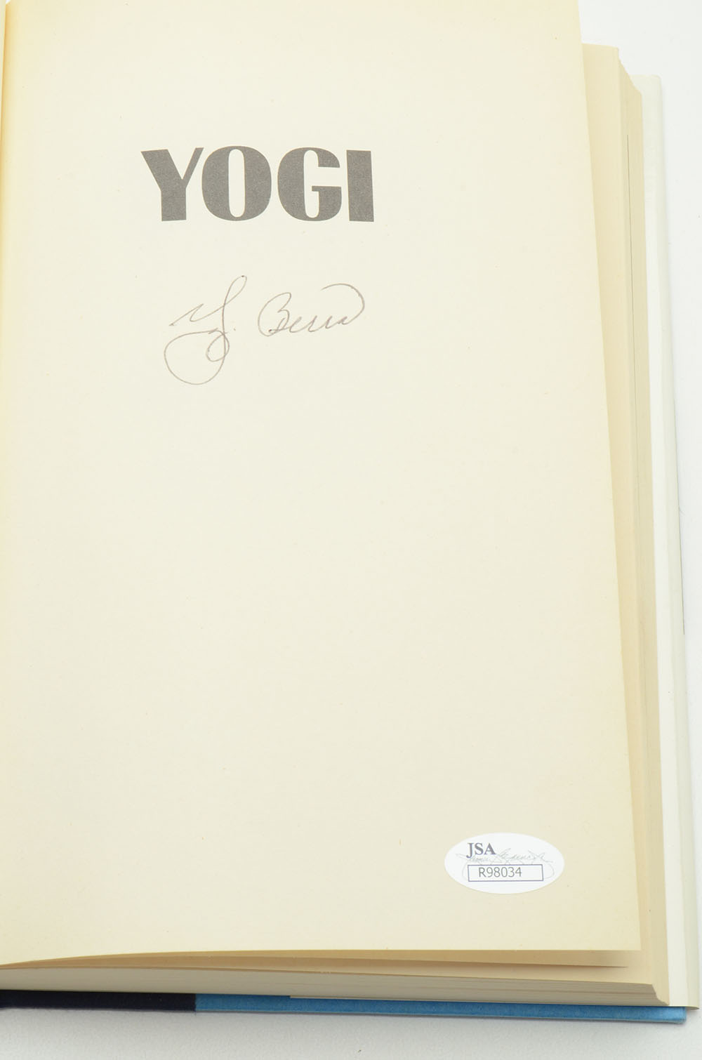 Yogi Berra Signed Book  COA