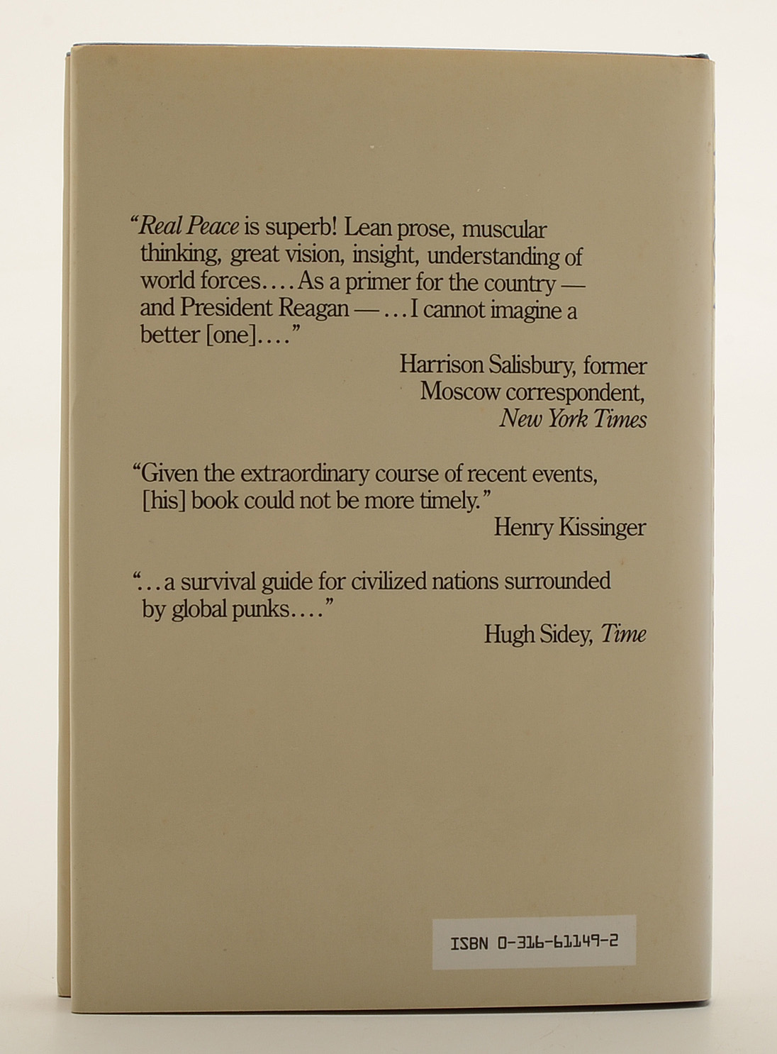 Richard Nixon Signed Book "Real Peace"