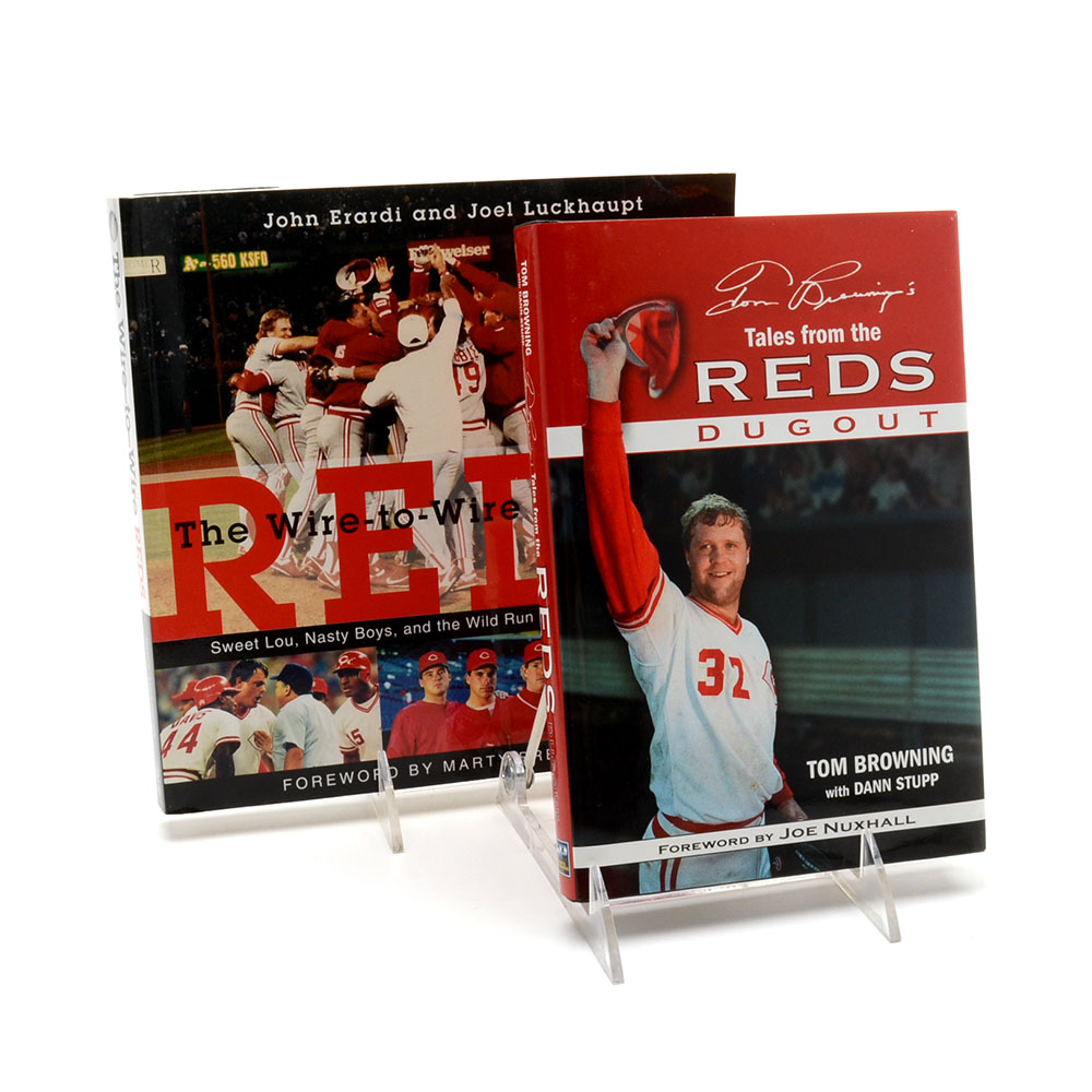 Two Autographed Reds Books