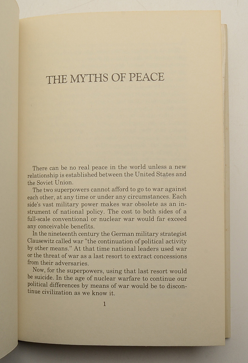 Richard Nixon Signed Book "Real Peace"