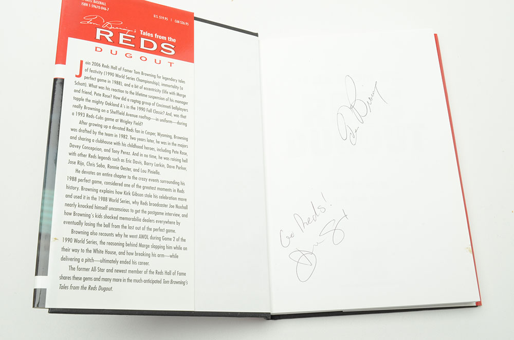 Two Autographed Reds Books