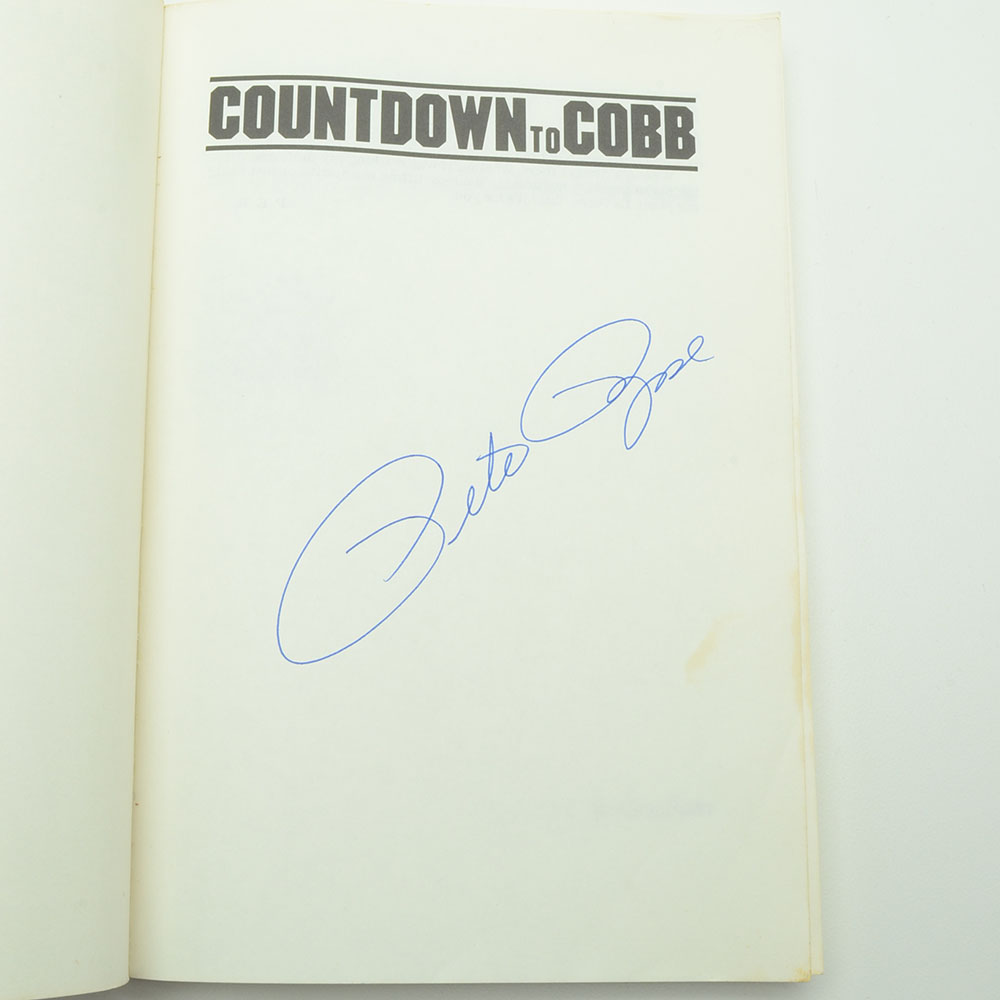 Pete Rose Signed "Countdown to Cobb"
