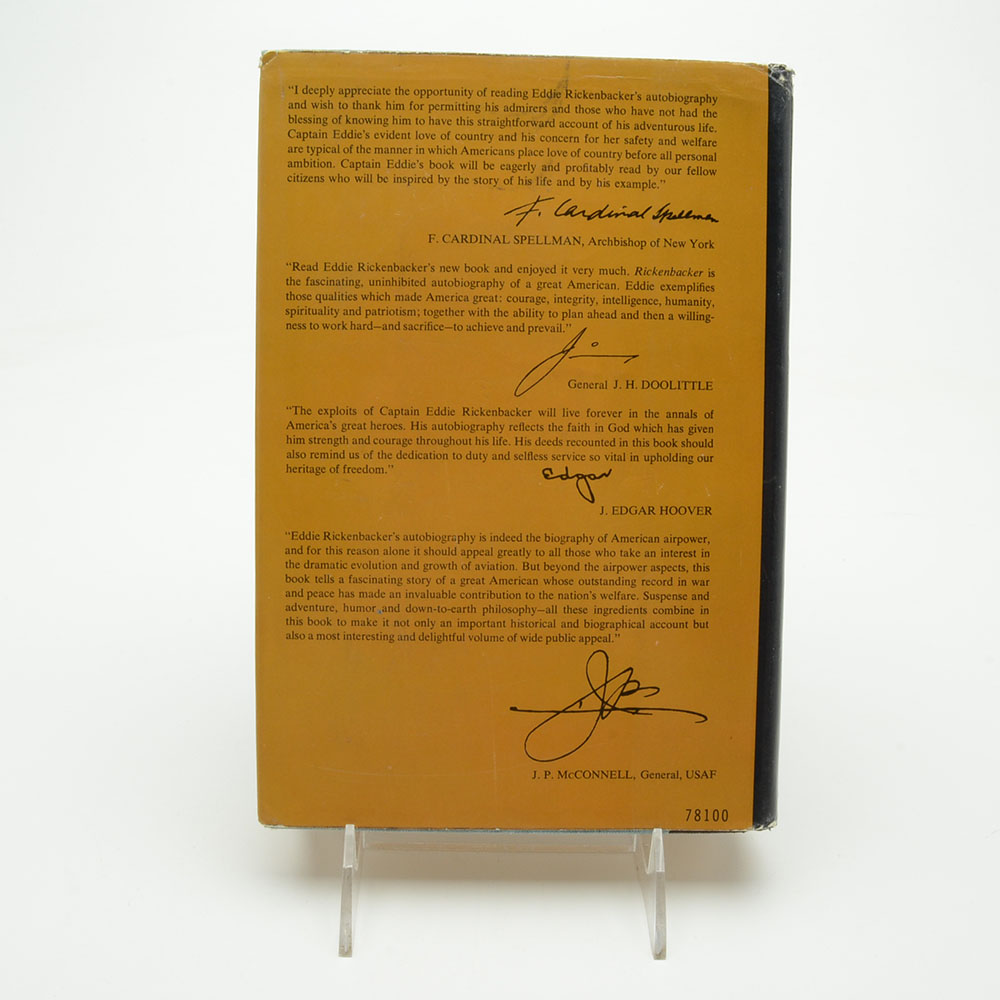 Eddie Rickenbacker Signed "Rickenbacker: An Autobiography"