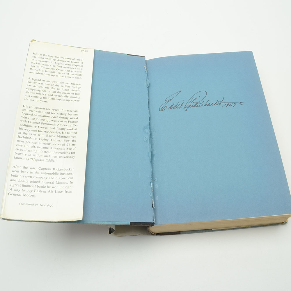 Eddie Rickenbacker Signed "Rickenbacker: An Autobiography"