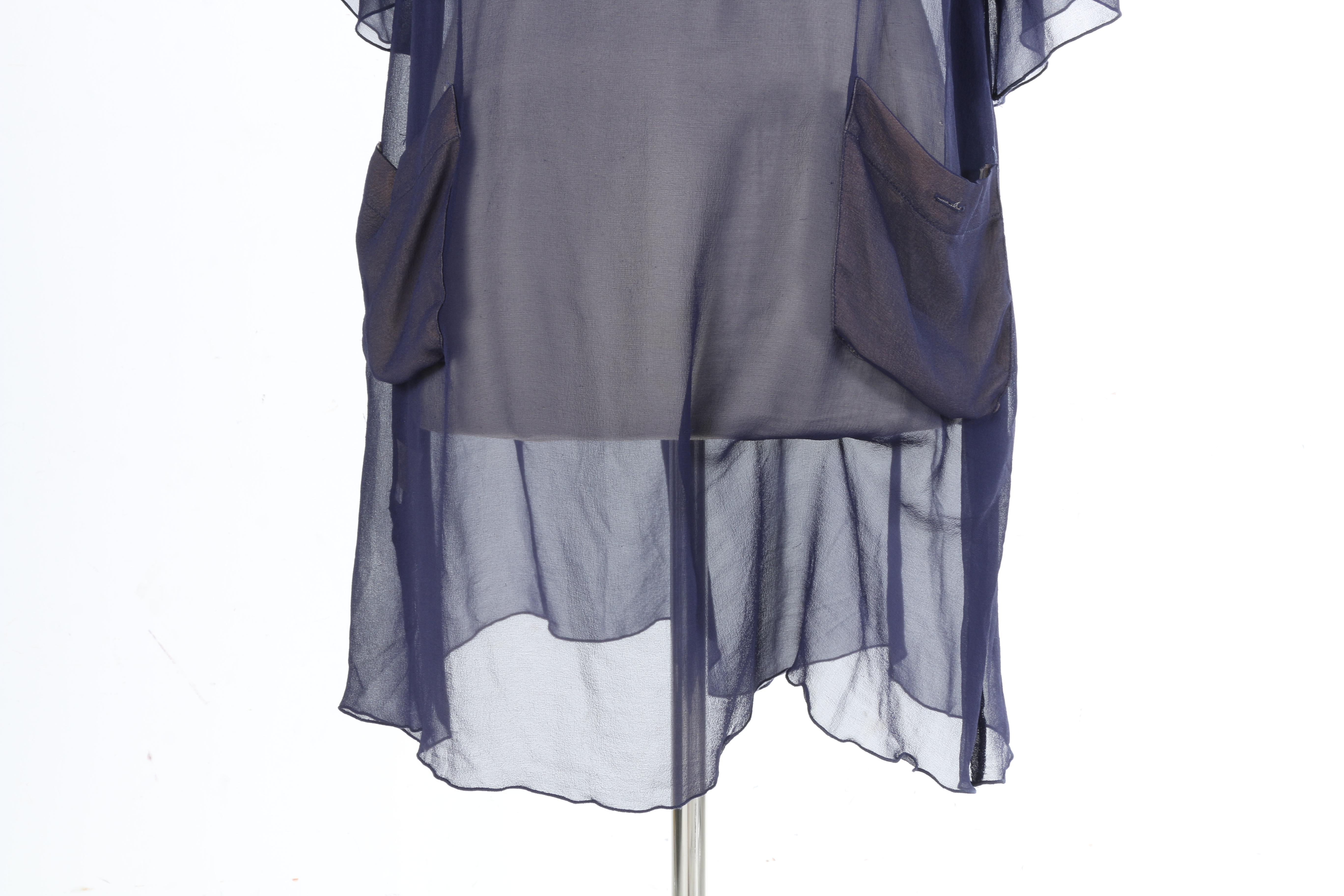 Blue Silk Francine Dress and Silk Trimmed Free People Jacket