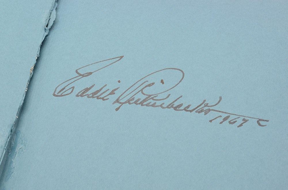 Eddie Rickenbacker Signed "Rickenbacker: An Autobiography"