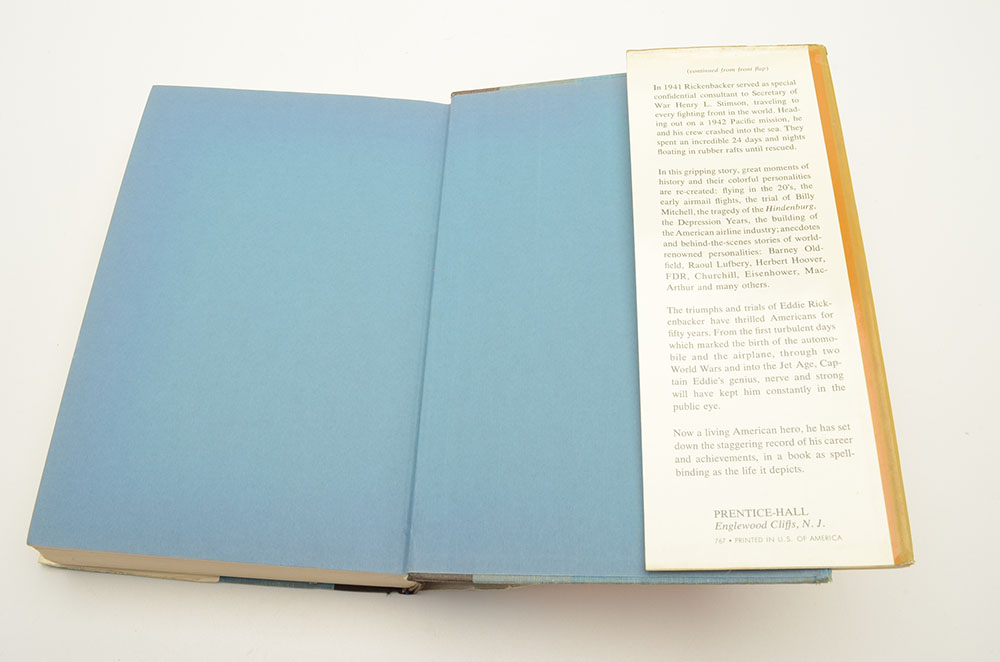 Eddie Rickenbacker Signed "Rickenbacker: An Autobiography"