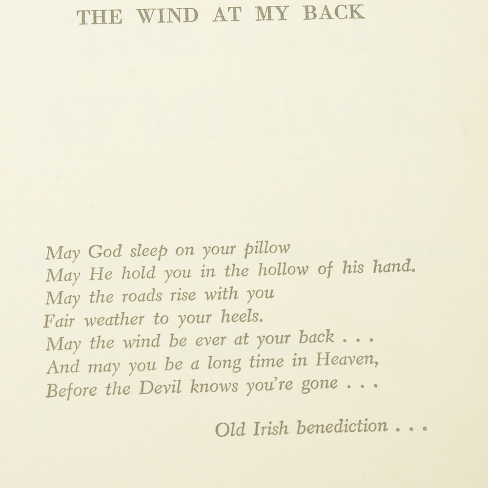 "The Wind At My Back" Pat O'Brien Signed Book