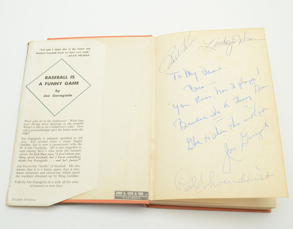 Joe Garagiola and Others Signed Book "Baseball Is a Funny Game"