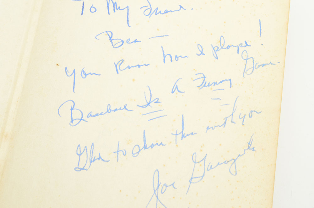 Joe Garagiola and Others Signed Book "Baseball Is a Funny Game"