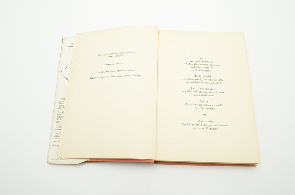 Joe Garagiola and Others Signed Book "Baseball Is a Funny Game"