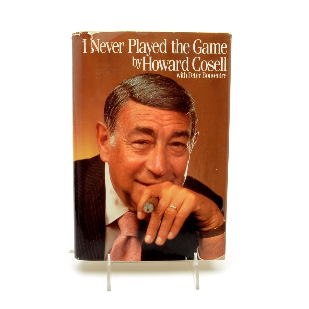Howard Cosell Signed Book "I Never Played the Game"