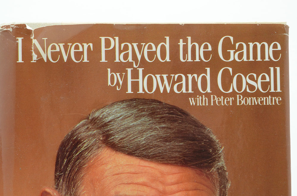 Howard Cosell Signed Book "I Never Played the Game"