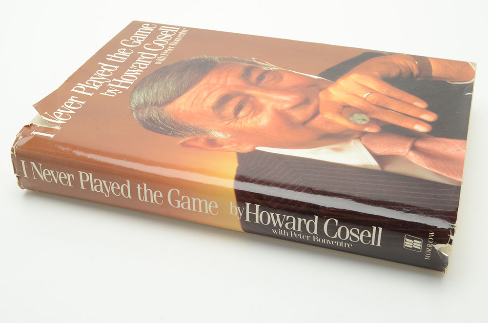 Howard Cosell Signed Book "I Never Played the Game"