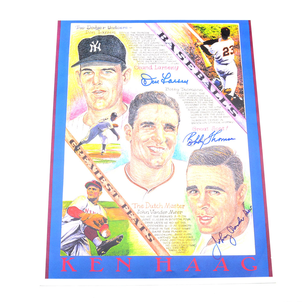 Larsen, Thomson and Vander Meer Signed Print