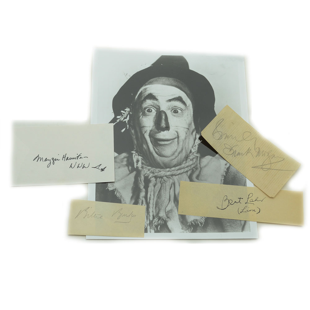 Cuts Signatures From The 1939 Movie Classic "Wizard Of Oz"