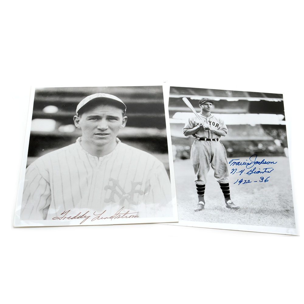 Freddy Lindstrom and Travis Jackson Signed Photo