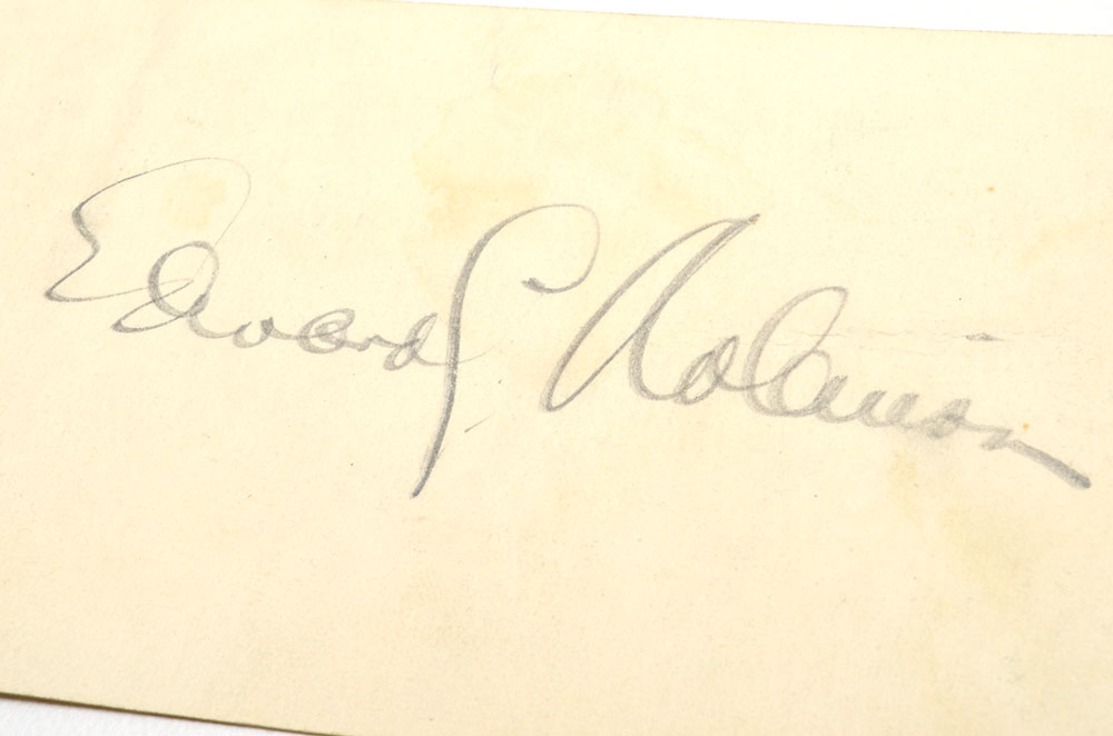 Edward G. Robinson Autograph Cut