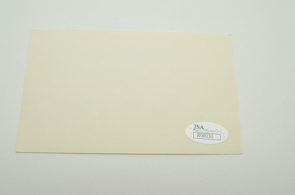 Joe McCarthy Signature  COA