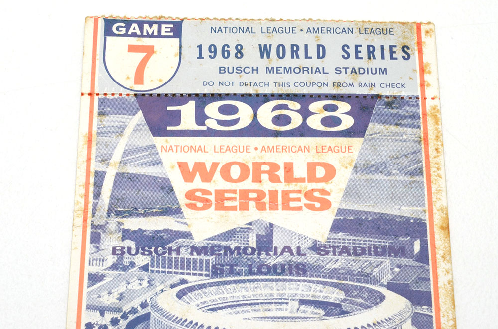 1968 World Series "Game 7" Ticket Stub