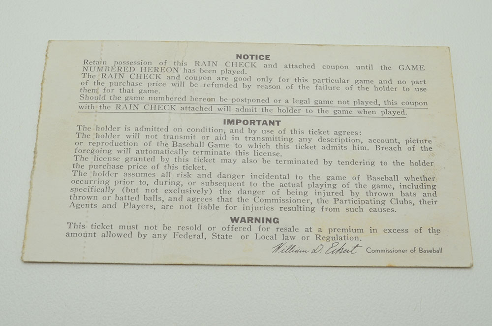 1968 World Series "Game 7" Ticket Stub