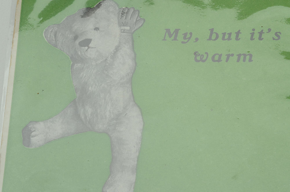 1907 Chicago Cubs Baseball Postcard With Schedule