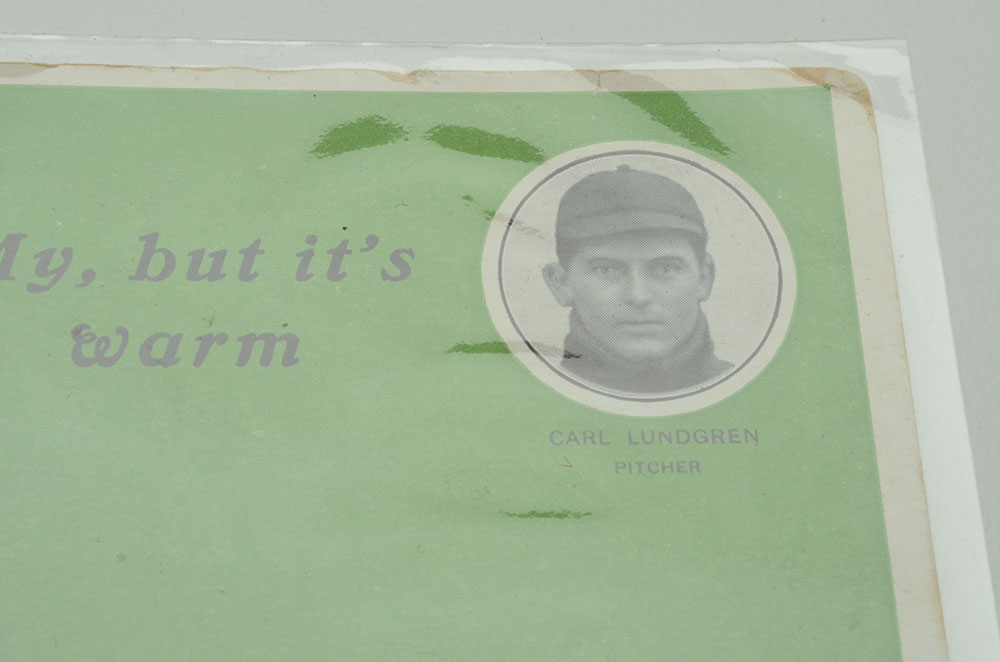 1907 Chicago Cubs Baseball Postcard With Schedule