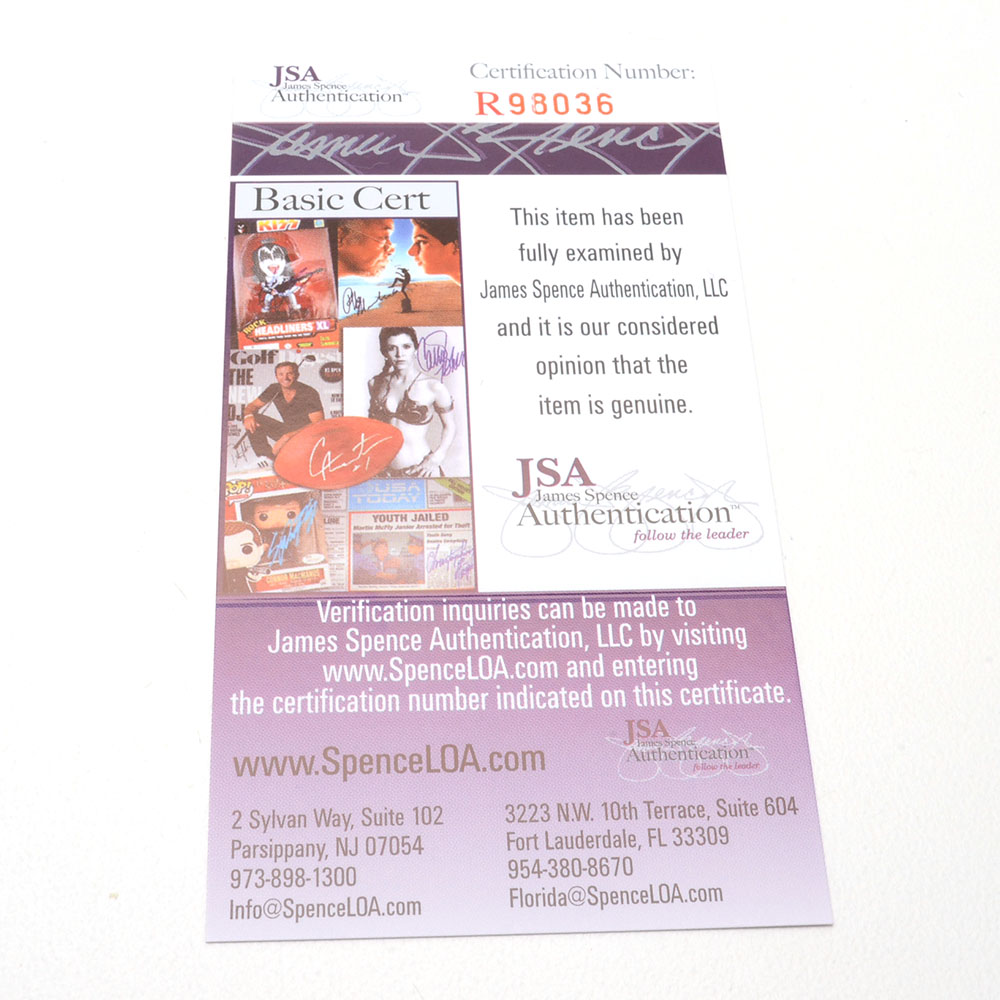 Casey Stengel Signed Hall of Fame Post Card   COA