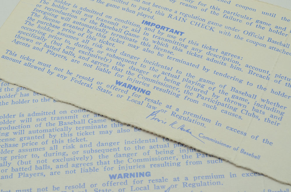 Three 1972 World Series Baseball Tickets