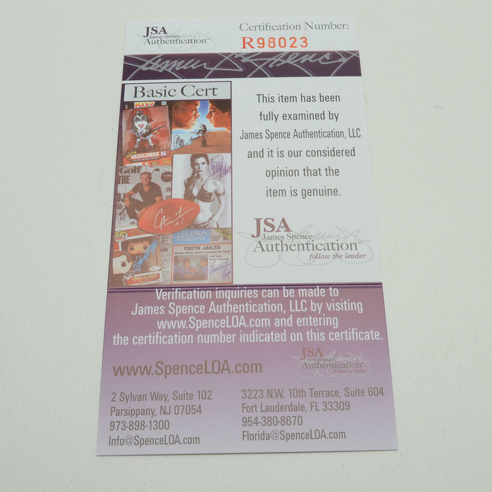 Sandy Koufax Signed Card  COA