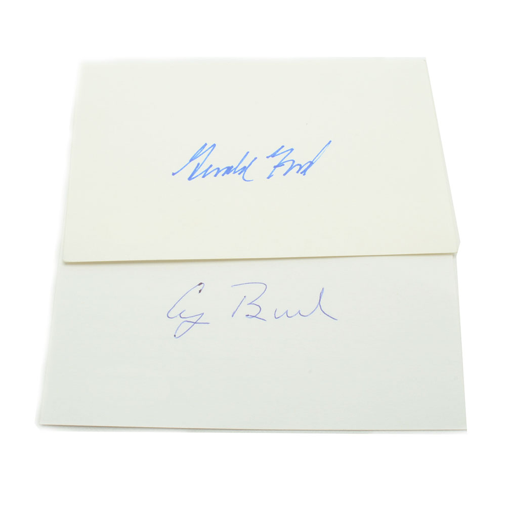 Ford and Bush Signatures  COA