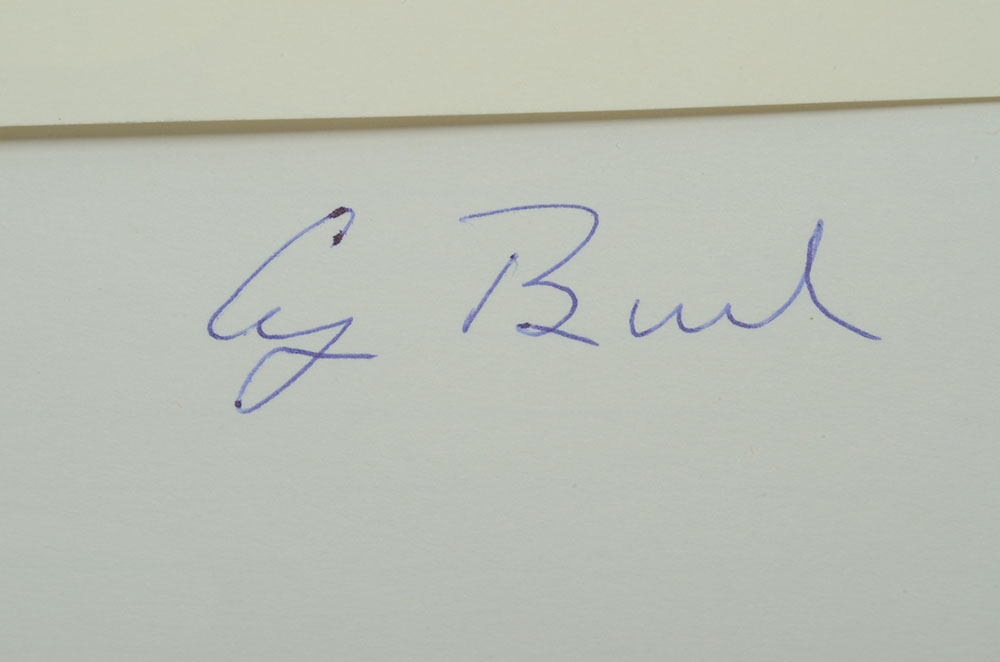 Ford and Bush Signatures  COA