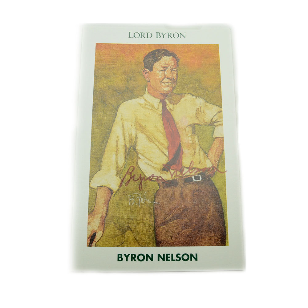 Byron Nelson Signed Card  COA