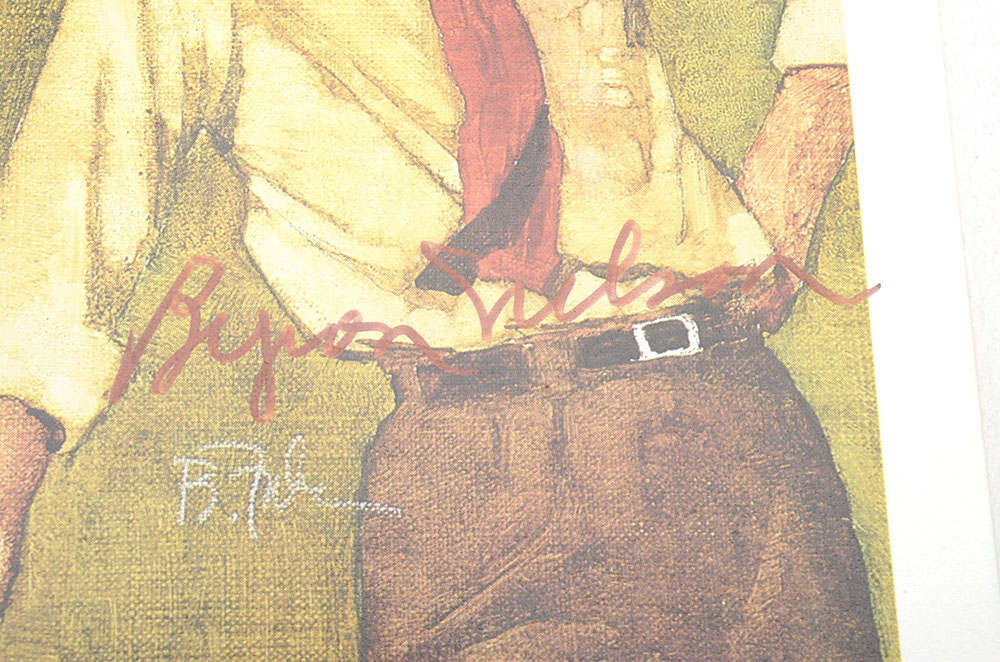 Byron Nelson Signed Card  COA