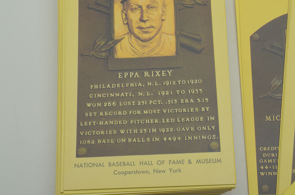 Approximately One Hundred Baseball HOF Baseball Postcards