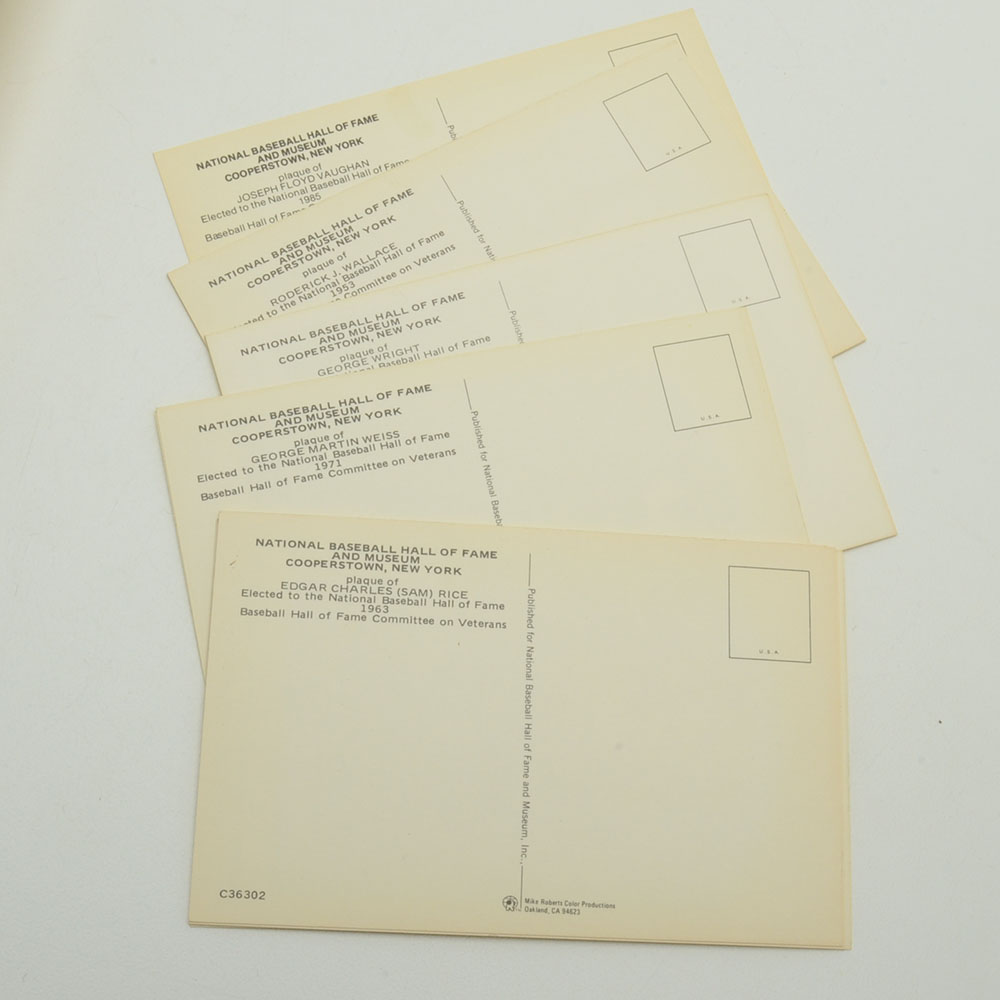Approximately One Hundred Baseball HOF Baseball Postcards