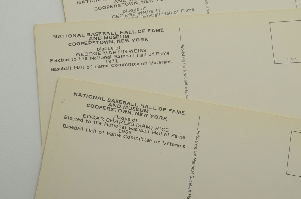 Approximately One Hundred Baseball HOF Baseball Postcards