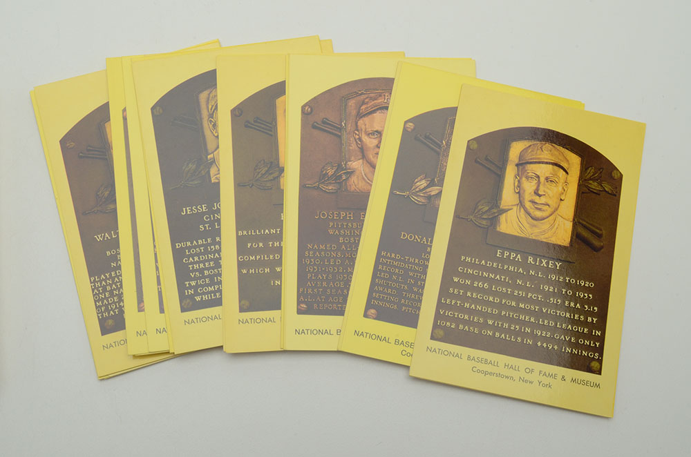 Approximately One Hundred Baseball HOF Baseball Postcards