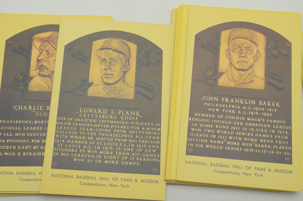 Approximately One Hundred Baseball HOF Baseball Postcards