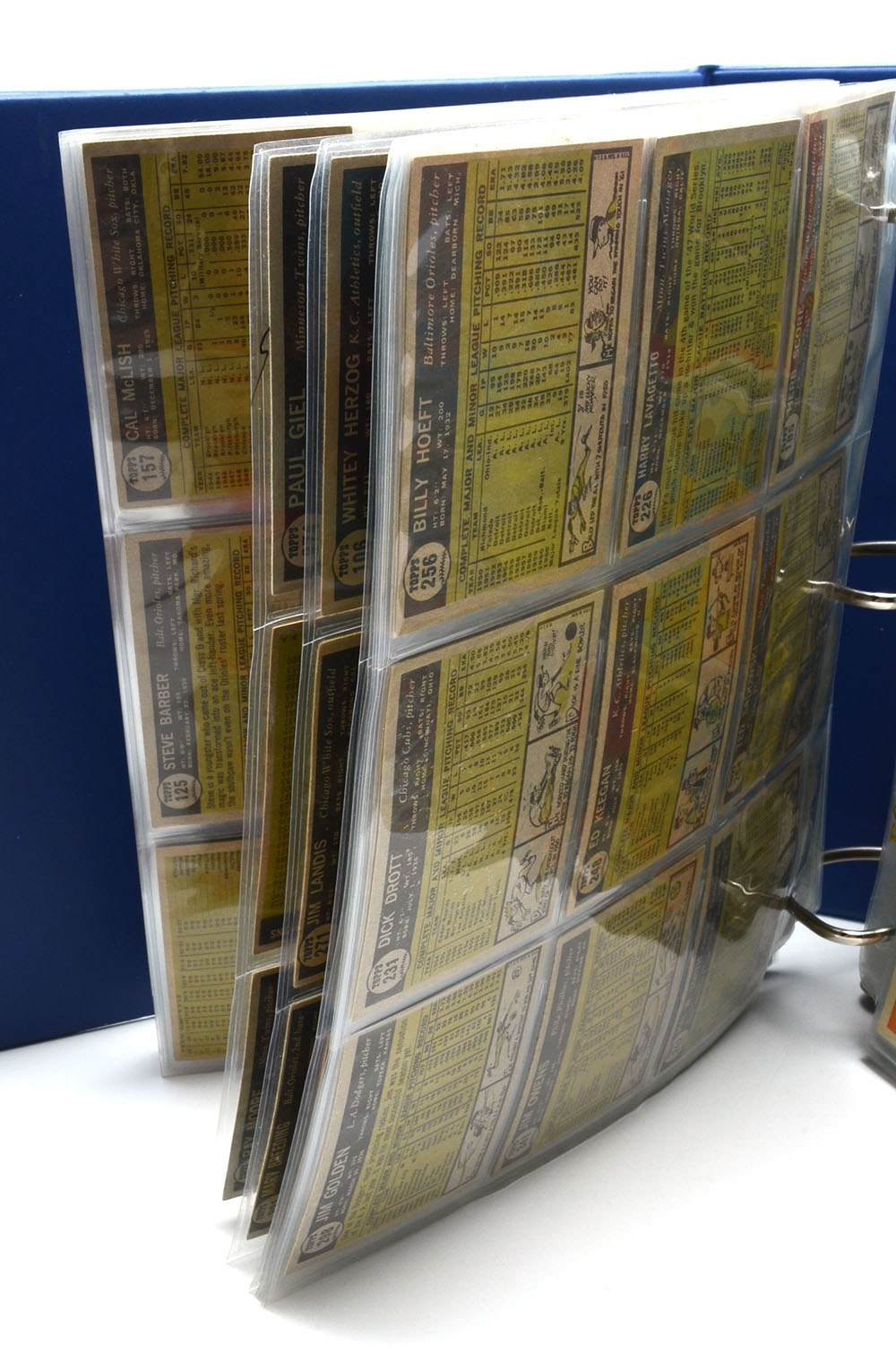 Binder Filled With 1961 Topps Baseball Cards
