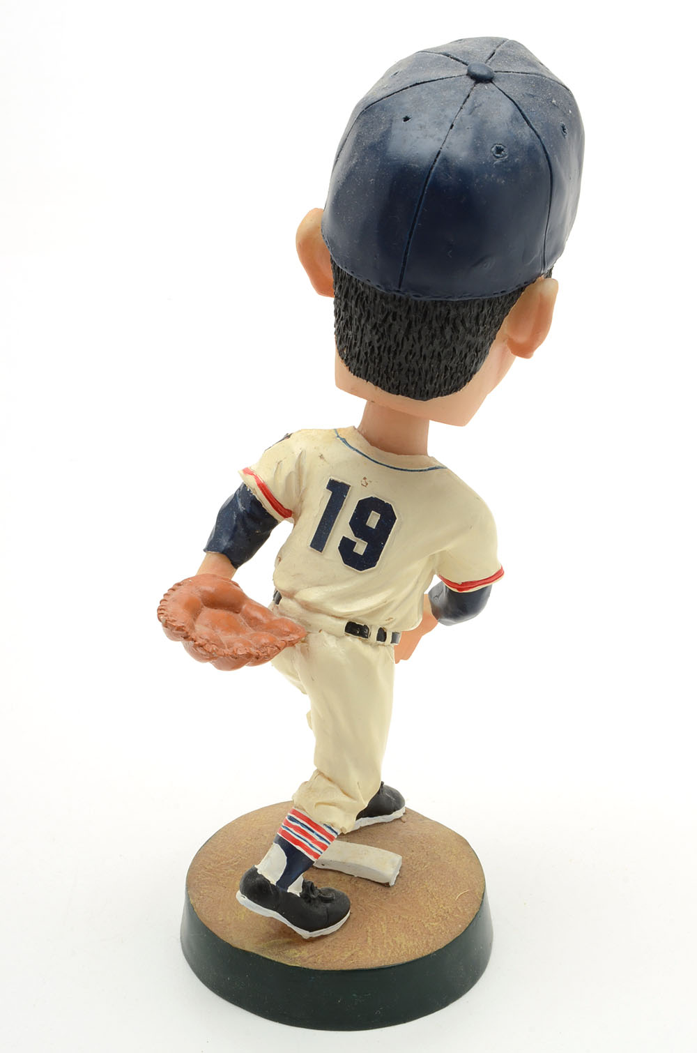 Feller Bobblehead and Baseball Player Container