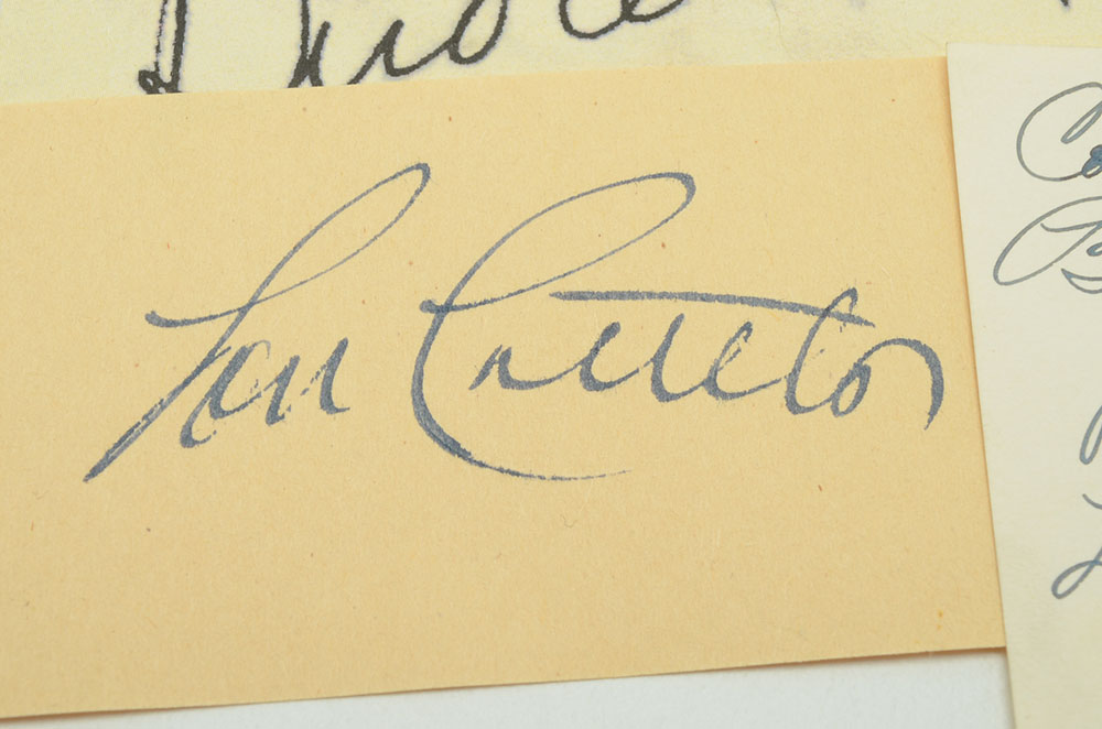 Bud Abbott and Lou Costello Autograph Cuts