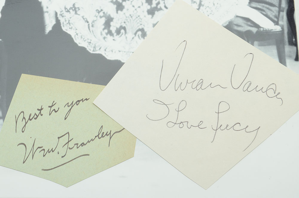 William Frawley and Vivian Vance Signed Cuts