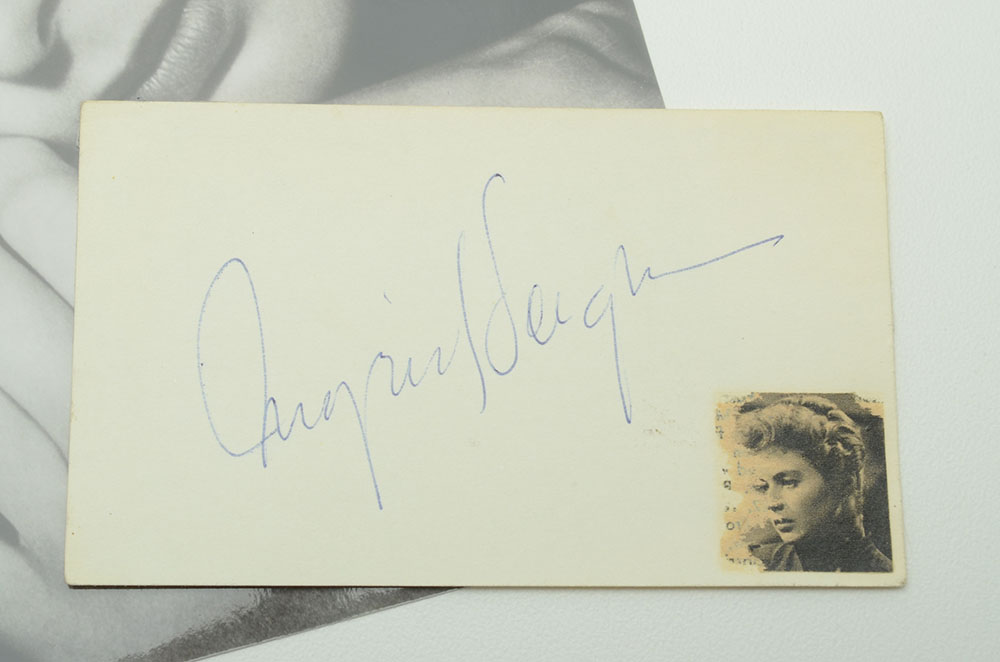 Movie Legend Ingrid Bergman Signed Cut