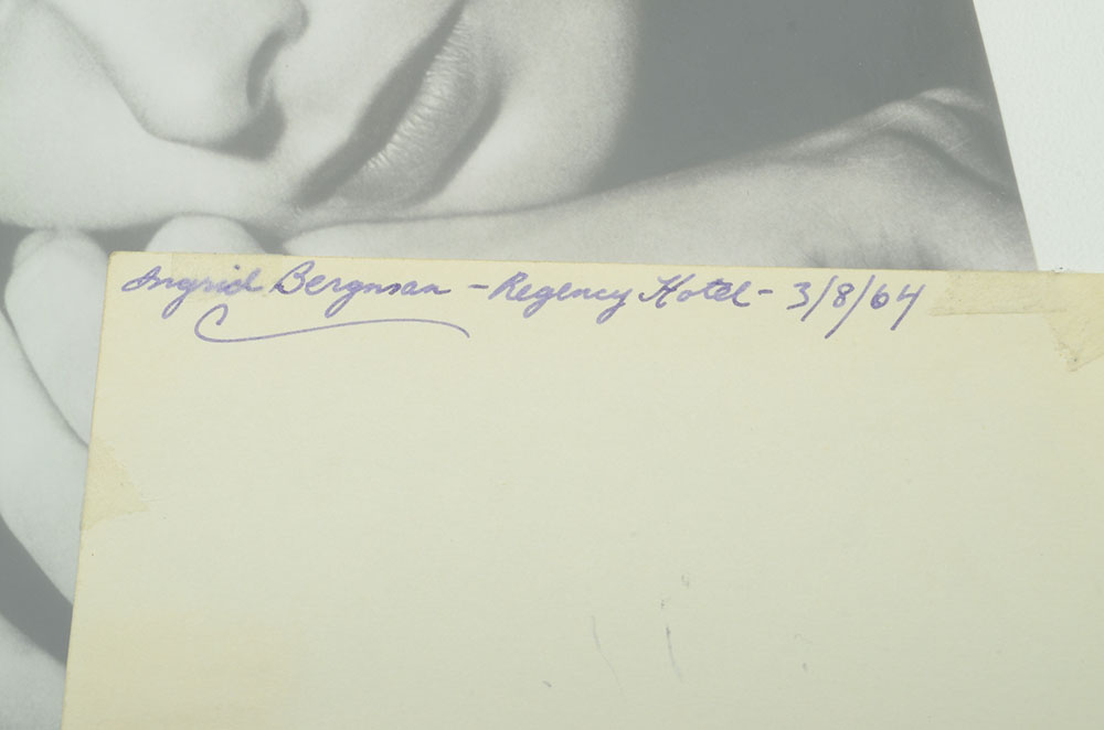 Movie Legend Ingrid Bergman Signed Cut
