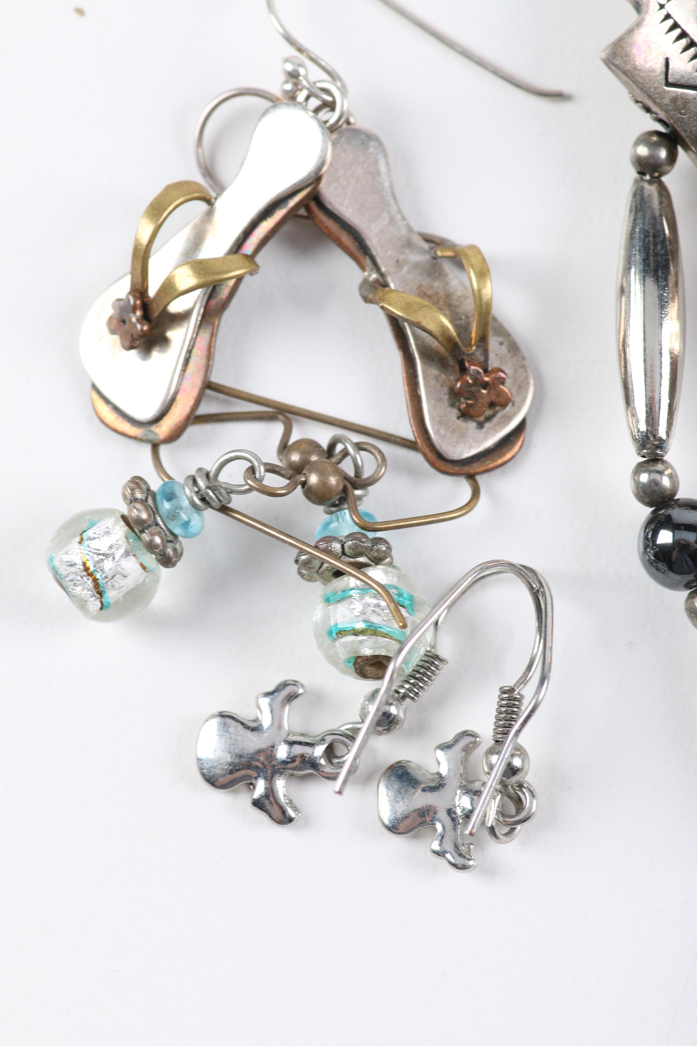 Assorted Costume Jewelry With Various Stones