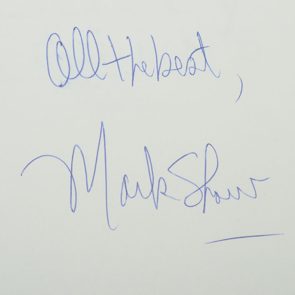 Mark Shaw Signed "Larry Legend" Book