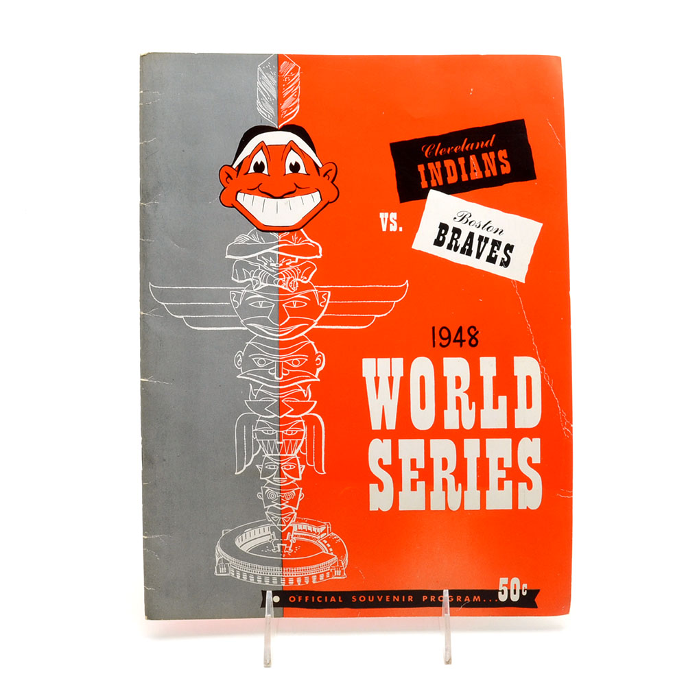 1948 World Series Program Indians Vs. Braves