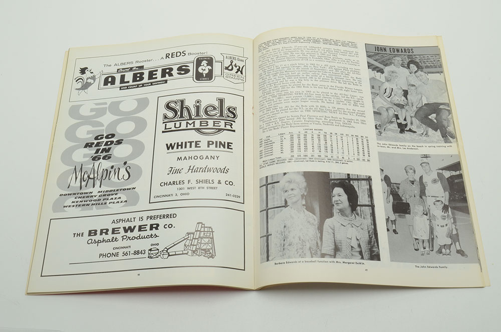 1966 and 1969 Cincinnati Reds Yearbooks